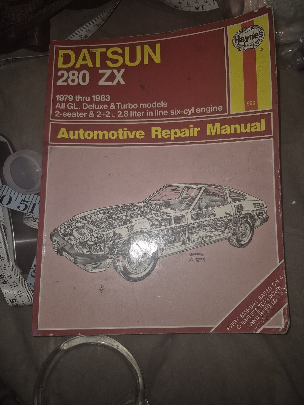 Haynes Automotive Repair Manual Datsun 280ZX 1979 Through 1983 Used Good